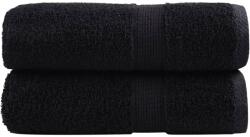 vidaXL Prosoape de baie premium SOLUND, 2 buc. , negru, 30x30 cm, 600 g/m2 GartenMobel Dekor (137419) Prosop