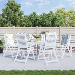 vidaXL Perne de scaun spatar înalt, 6 buc, model frunze, textil Oxford GartenMobel Dekor (377658)