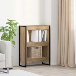 vidaXL Dulap pentru carti Stejar artizanal 80 x 30 x 155 cm GartenMobel Dekor (886389) Biblioteca