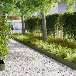 vidaXL Margine pentru gazon 20 pcs Verde masliniu 100 x 0.05 x 20 cm GartenMobel Dekor (865956)