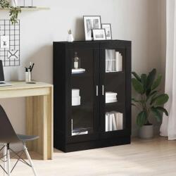 vidaXL Dulap cu carti stejar negru 82, 5x30, 5x115 cm lemn prelucrat GartenMobel Dekor (862021) Biblioteca