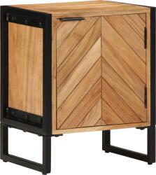 vidaXL Noptiera Maro 40 x 30 x 50 cm Lemn masiv de acacia si metal GartenMobel Dekor (374104)