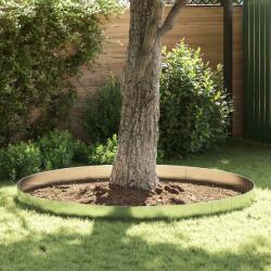 vidaXL Set gard gazon placi flexibile 5 buc. 100x14 cm otel zincat GartenMobel Dekor (141596)