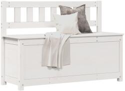 vidaXL Banca, alb, 110x41x76, 5 cm, lemn masiv de pin GartenMobel Dekor (823555)