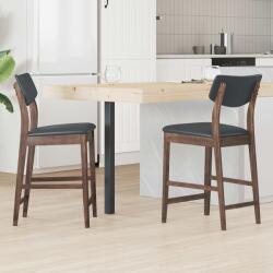vidaXL Scaune de dining 2 pcs Maro deschis 48 x 49 x 95 cm GartenMobel Dekor (42020475)