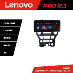 Lenovo Navigatie Ford Mustang 2015-2020 Lenovo PRO 12.3 QLED 4GB+64GB 4G (KIT-mustang+PRO-12.3-4+64)