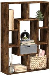 vidaXL Biblioteca, stejar fumuriu, 63x20x90 cm, lemn prelucrat GartenMobel Dekor (858142) Biblioteca