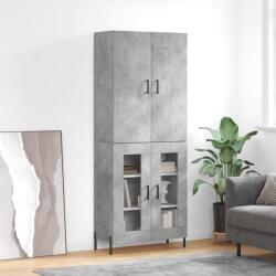 vidaXL Dulap înalt, gri beton, 69, 5x34x180, lemn compozit GartenMobel Dekor (3195743) Comoda