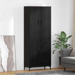 vidaXL Bufet Pe perete Stejar Negru 69, 5 x 34 x 180 cm Lemn compozit GartenMobel Dekor (3416137) Comoda