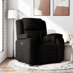 vidaXL Fotoliu rabatabil, negru, material textil GartenMobel Dekor (4015702)