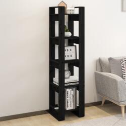 vidaXL Biblioteca/Separator camera negru 41x35x160 cm lemn masiv pin GartenMobel Dekor (813873) Biblioteca