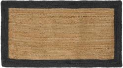 vidaXL Covor din iuta handmade pentru living, gri închis, 100 x 200 cm (42010689) Covor