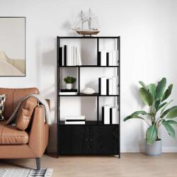vidaXL Raft pentru carti Stejar negru 80 x 30 x 155.5 cm Lemn compozit GartenMobel Dekor (868437) Biblioteca