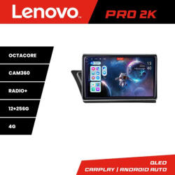 Lenovo Navigatie Android Audi Q5 2008-2016 NON-MMI Lenovo QLED 2K 12+256 GB (KIT-Q5+PRO-2K-10-12+256)