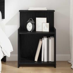 vidaXL Noptiera dormitor stejar negru 40x35x60 cm, lemn compozit (875138)