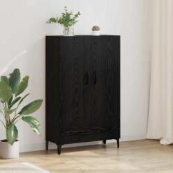 vidaXL Bufet Stejar Negru 70 x 31 x 115 cm Lemn Ingineresc si Fier GartenMobel Dekor (880700) Comoda