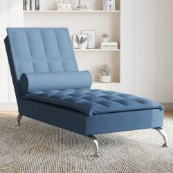 vidaXL Sezlong de masaj cu sprijin, albastru, material textil GartenMobel Dekor (379449)