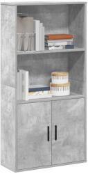 vidaXL Biblioteca, gri beton, 60x24x120 cm, lemn prelucrat GartenMobel Dekor (860421) Biblioteca