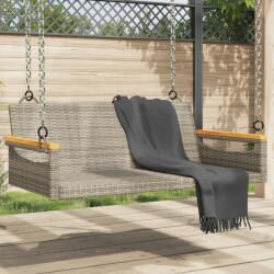 vidaXL Banca de balansoar, gri, 109x62x40 cm, poliratan GartenMobel Dekor (368144)