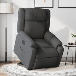 vidaXL Fotoliu electric rabatabil cu ridicare, gri închis, textil GartenMobel Dekor (3205227)