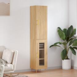 vidaXL Dulap înalt, stejar sonoma, 34, 5x34x180 cm, lemn prelucrat GartenMobel Dekor (3199036) Comoda