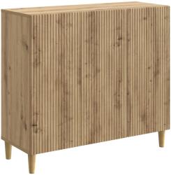 vidaXL Bufet Stejar Artizanal 89 x 34, 5 x 80 cm Lemn prelucrat GartenMobel Dekor (894654) Comoda
