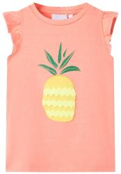 vidaXL Tricou pentru copii, corai neon, 116 GartenMobel Dekor (11286)