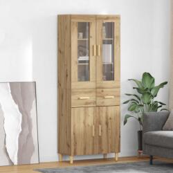 vidaXL Bufet Stejar Artizanal 69, 5 x 34 x 180 cm Lemn compozit GartenMobel Dekor (3415890) Comoda