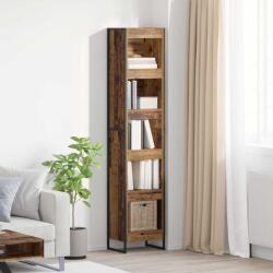 vidaXL Dulap pentru carti Lemn Vechi 80 x 30 x 155 cm Lemn compozit GartenMobel Dekor (886382) Biblioteca