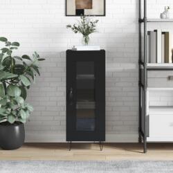vidaXL Servanta, negru, 34, 5x34x90 cm, lemn compozit GartenMobel Dekor (828789) Comoda