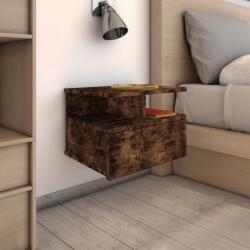 vidaXL Noptiere plutitoare 2 buc. stejar fumuriu 40x31x27 cm lemn GartenMobel Dekor (815313)