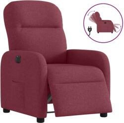 vidaXL Fotoliu rabatabil electric, rosu vin, material textil GartenMobel Dekor (3302955)