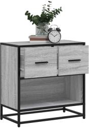 vidaXL Noptiera gri Sonoma 60x31x60 cm lemn prelucrat si metal GartenMobel Dekor (848697)