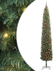 vidaXL Brad de Craciun artificial Verde 300 cm PVC si otel si plastic GartenMobel Dekor (3394987)