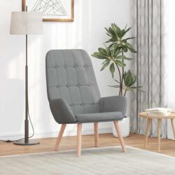 vidaXL Scaun de relaxare, gri deschis, material textil GartenMobel Dekor (4102643)