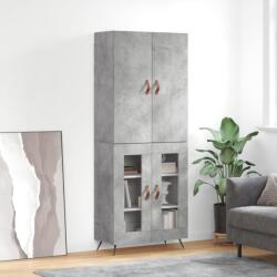 vidaXL Dulap înalt, gri beton, 69, 5x34x180, lemn compozit GartenMobel Dekor (3195711) Comoda