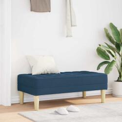 vidaXL banca cu perna albastru 113 x 57 x 39 cm tesatura GartenMobel Dekor (42001942)