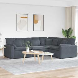 vidaXL Canapea modulara cu perne catifea gri închis GartenMobel Dekor (3321160) Canapea