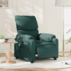 vidaXL Fotoliu rabatabil electric, verde închis, material textil GartenMobel Dekor (3204806)