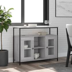 vidaXL Servanta, gri sonoma, 100x35x80 cm, lemn compozit GartenMobel Dekor (835507) Comoda