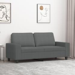 vidaXL Canapea cu 2 locuri, gri închis, 140 cm, material textil GartenMobel Dekor (359392) Canapea