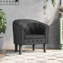 vidaXL Fotoliu tip cuva, negru, piele ecologica GartenMobel Dekor (356457)