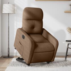 vidaXL Fotoliu electric rabatabil cu ridicare, maro, textil GartenMobel Dekor (3206817)