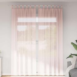 vidaXL Perdele voal cu bucle 2 buc Roz deschis 140x260 cm GartenMobel Dekor (4102280)