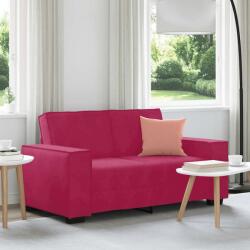 vidaXL Canapea cu 2 locuri, rosu vin, 160x78x84 cm, catifea GartenMobel Dekor (4105014) Canapea