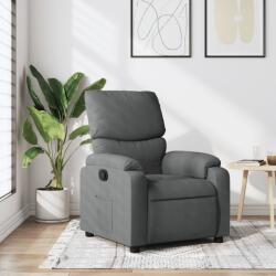 vidaXL Fotoliu rabatabil, gri închis, material textil GartenMobel Dekor (373411)