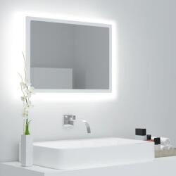 vidaXL Oglinda de baie cu LED, alb, 60x8, 5x37 cm, acril GartenMobel Dekor (804916)