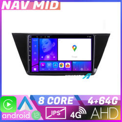 Edotec Navigatie dedicata VW Touran 2016 Android 12, 4GB RAM, 64GB, CarPlay (NAV2-10-4+64|K-3144)
