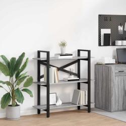 vidaXL Raft pentru carti Gri Sonoma 100 x 33, 5 x 102 cm Lemn compozit GartenMobel Dekor (883949) Biblioteca