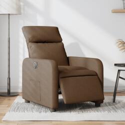 vidaXL Fotoliu rabatabil electric, maro, material textil GartenMobel Dekor (3206685)